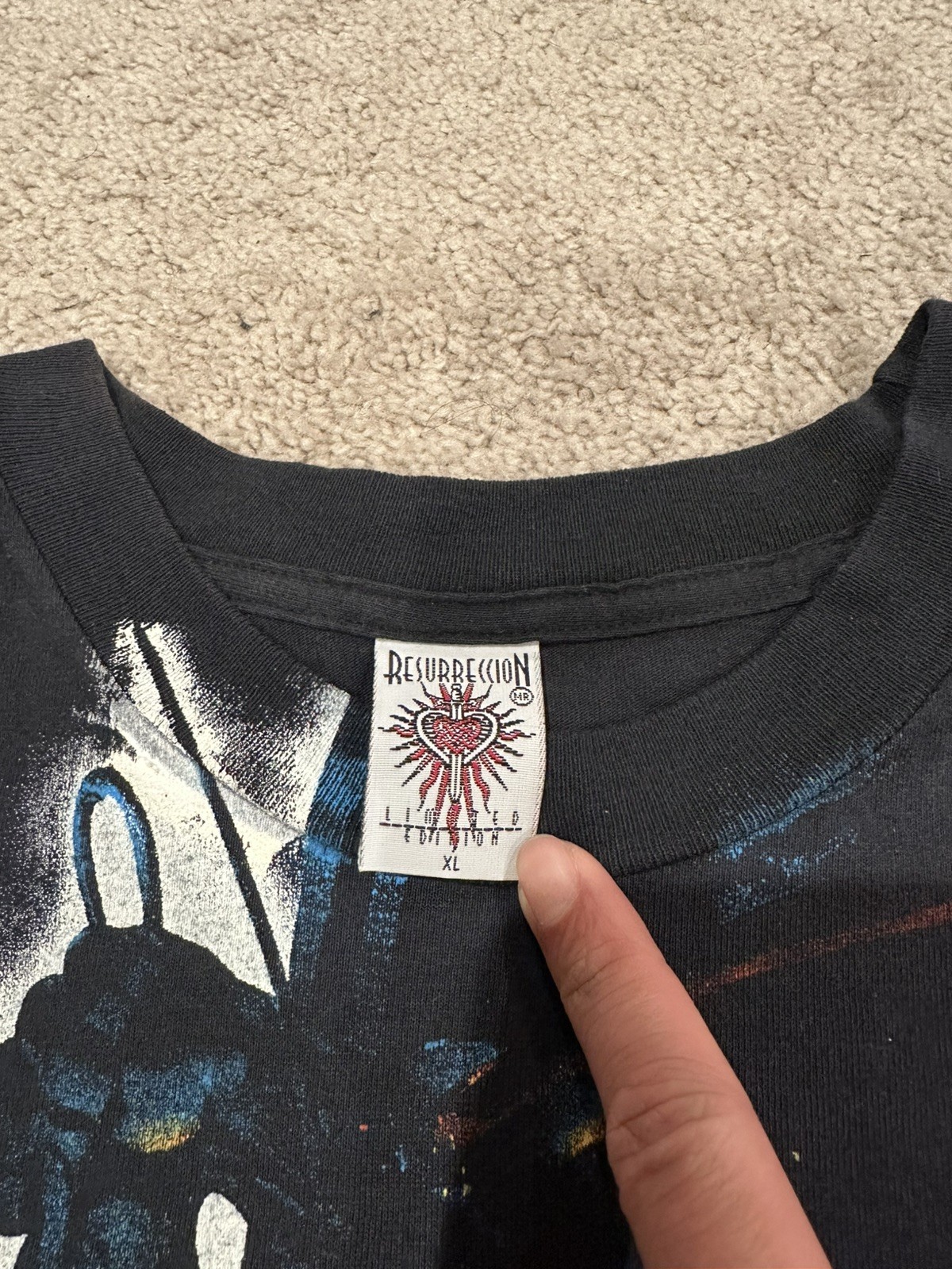 90s Vintage Resurrection BATMAN Mens XL Peyote Mexican Bootleg