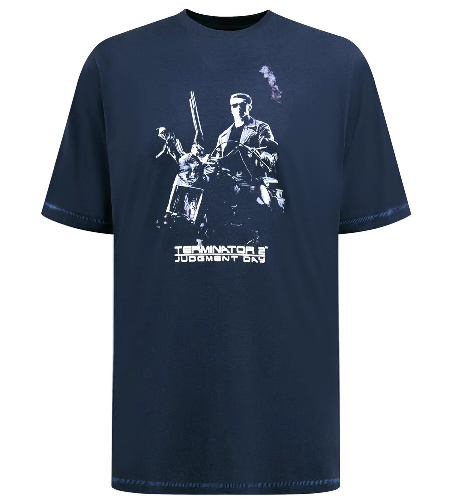D555 Duke Big Mens Terminator Printed T-Shirt Official Licensed 2XL-6XL 601719-K
