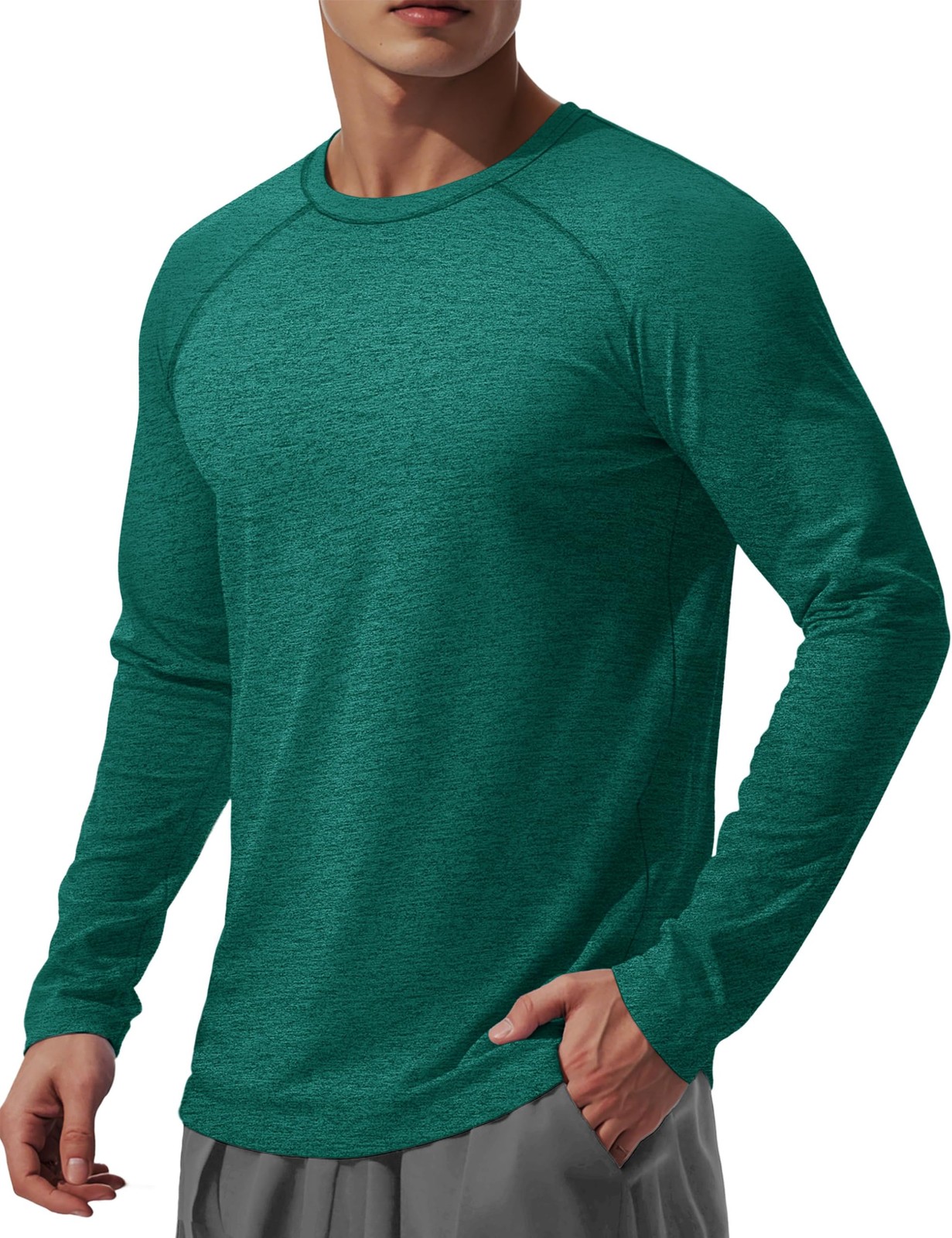 UPF 50 Shirts for Men Long Sleeve Lightweight Dry Fit Sun Protection Shirt Su…