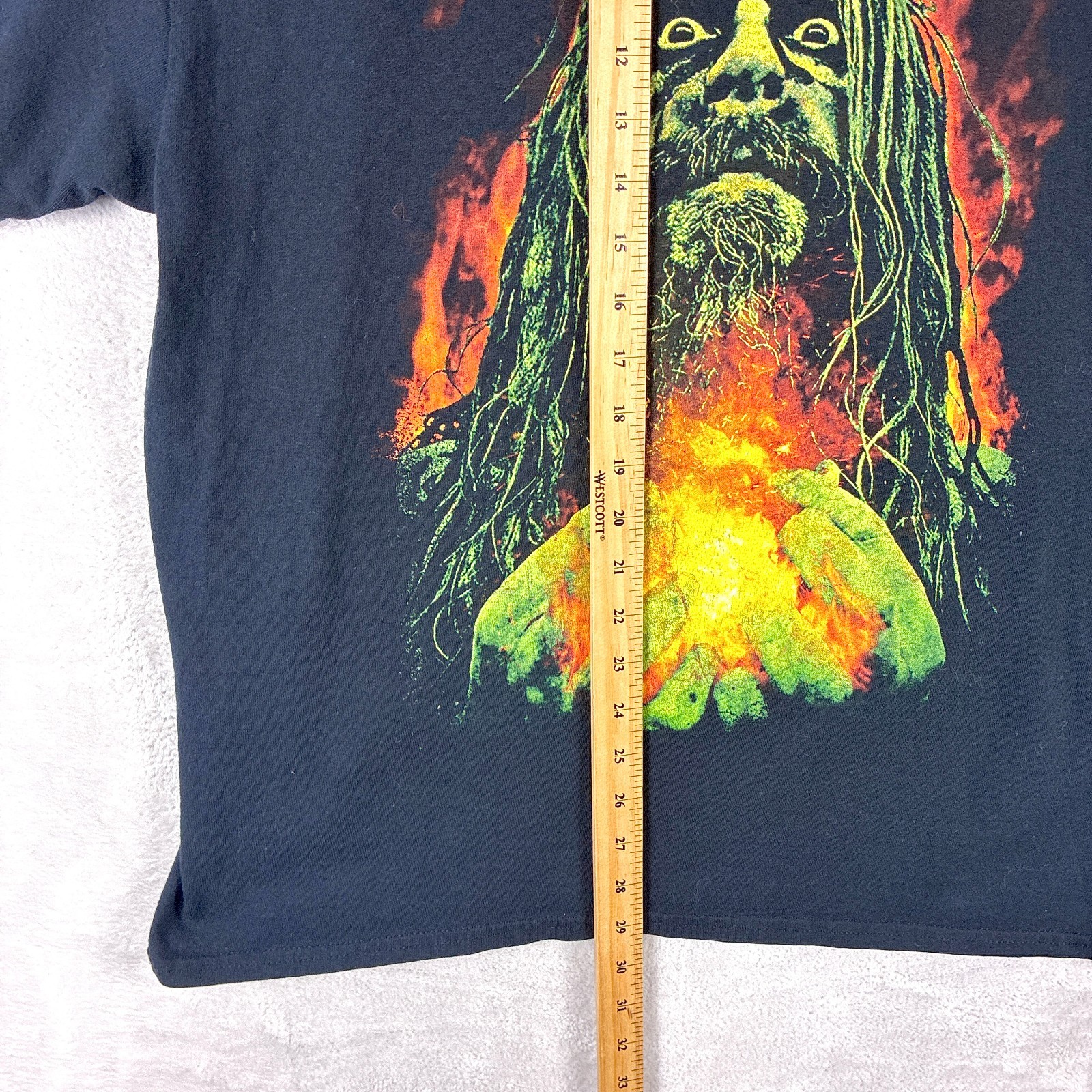 Rob Zombie Tshirt Mens XL Black Rock Heavy Metal Band Tee Goth Horror Manson