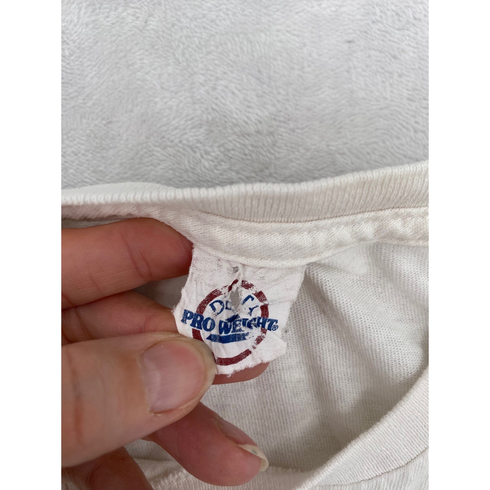 Delta Pro Weight Political Party Shirt Small Cream Beer Pong Founding Fathers