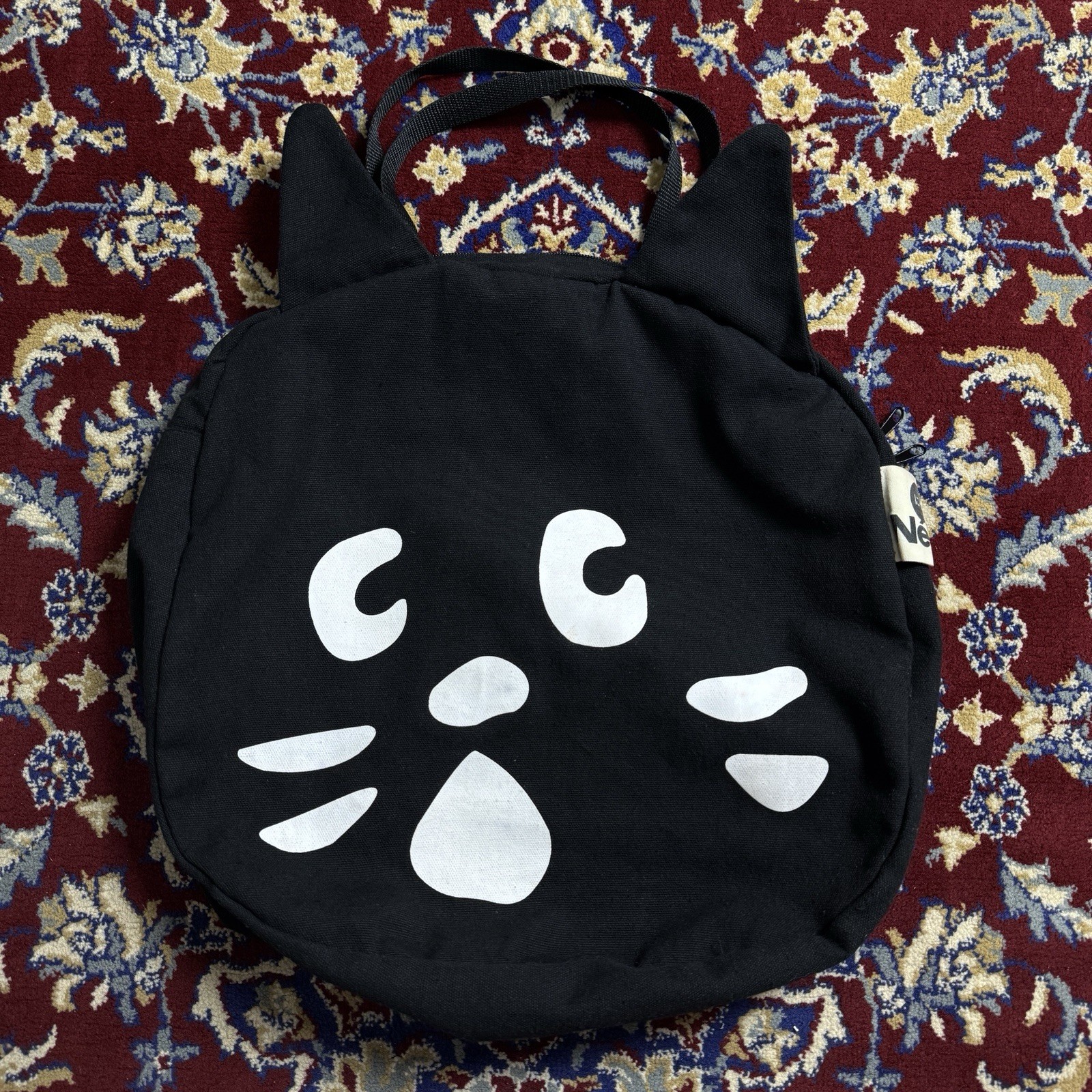 Ne-net Nya Nya Cat Big Face Tote Bag Issey Miyake Japanese brand Y2K Rare!!