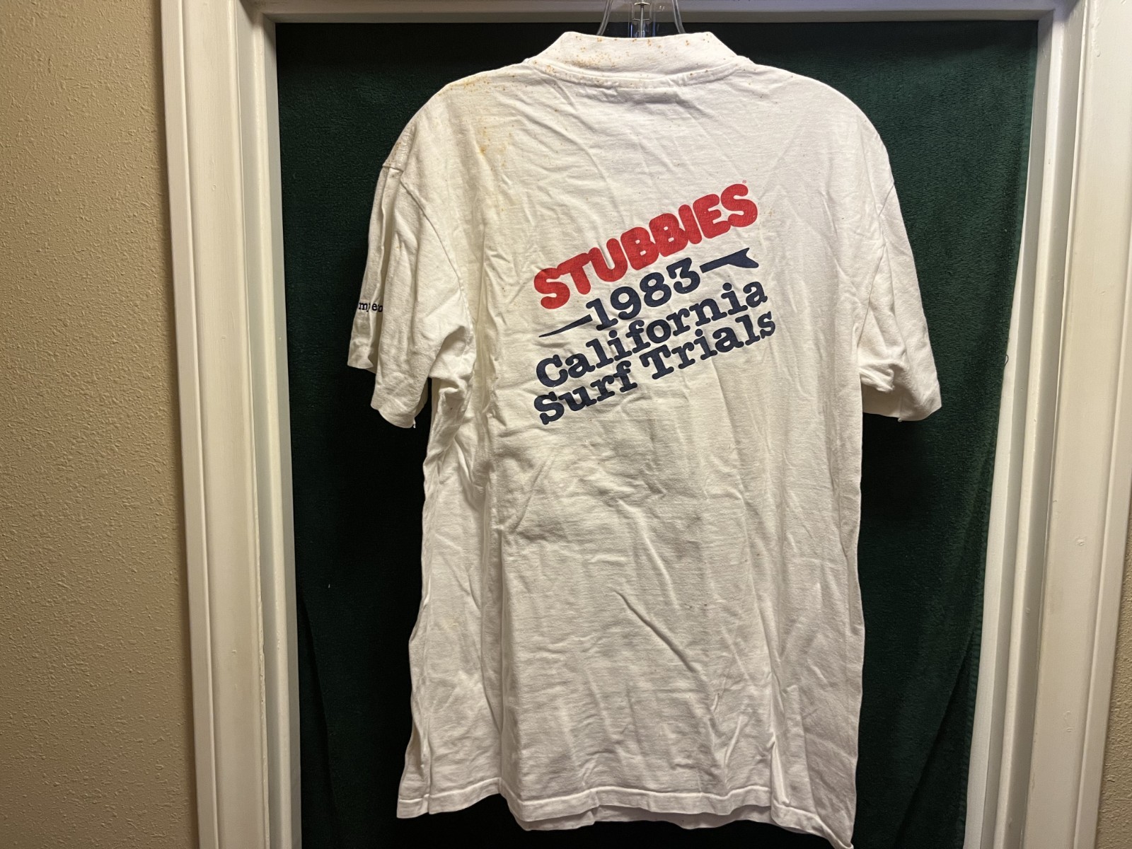 STUBBIES 1983 CALIFORNIA SURF TRIALS-Competitor T shirt-SIZE SMALL /$93 Value