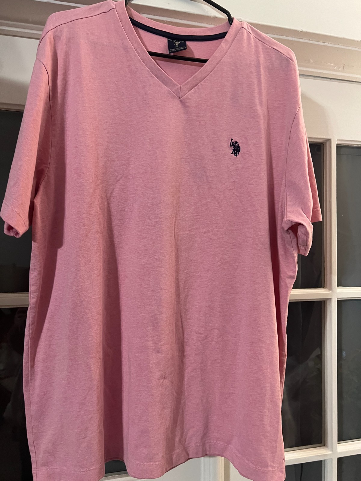 US Polo Association Mens T-shirt Pink