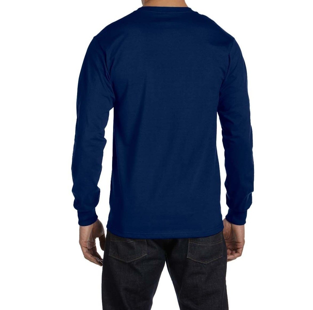 4 Gidan Navy Blue Long Sleeve G540 Heavy Cotton 2 XL