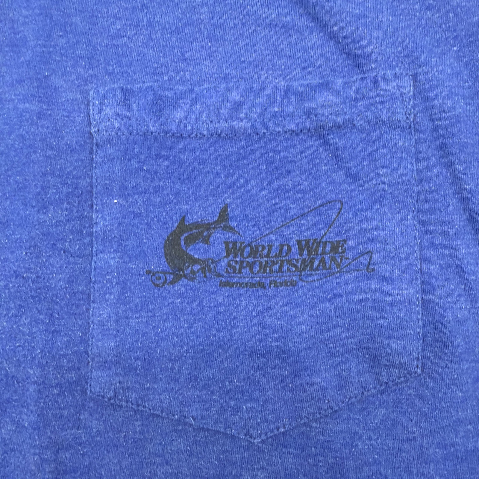 World Wide Sportsman Island Florida T-shirt Men S Blure Graphic Print Logo.46884