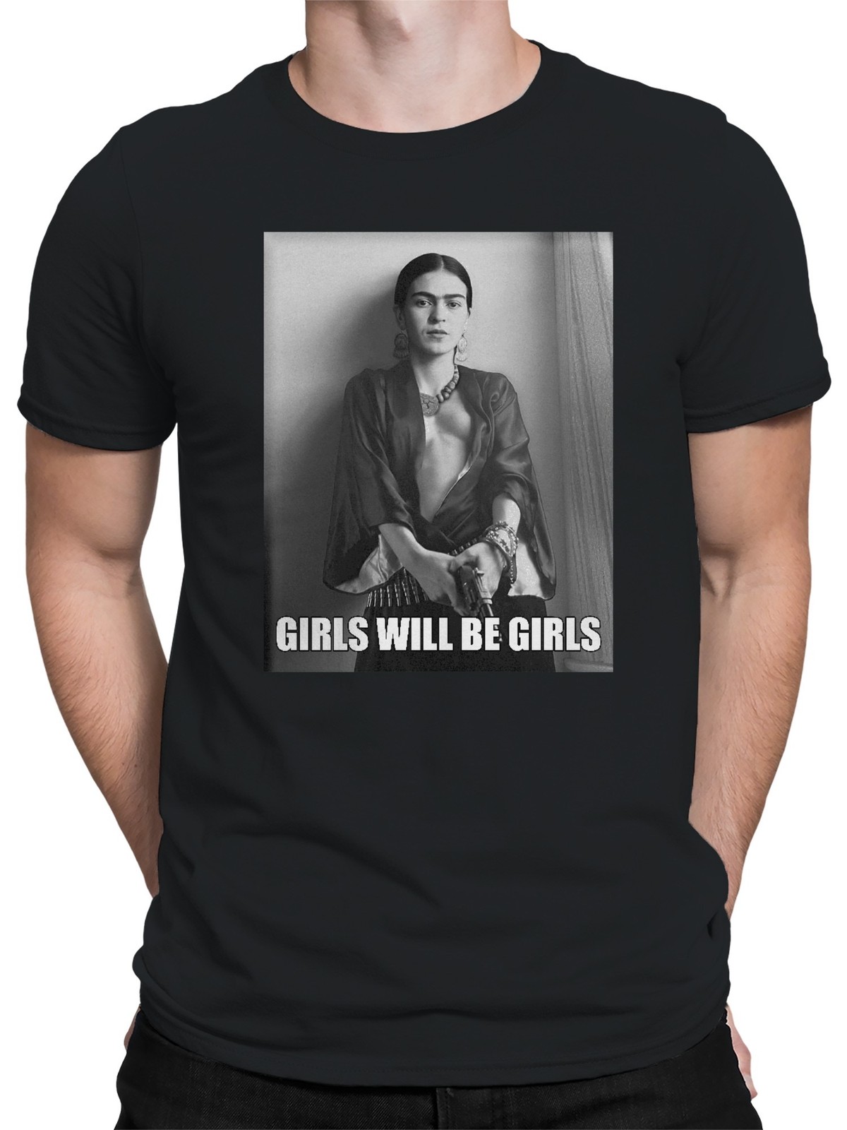 Frida Kahlo Empowered Elegance Men’s T-shirt