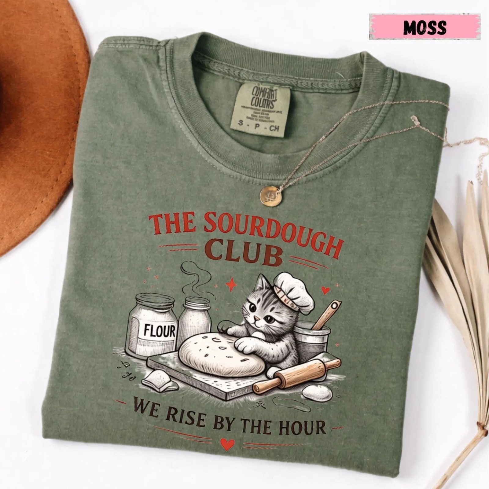 Comfort Colors Cat Lover Tee, Biscuit and Sourdough Unisex T- Shirt