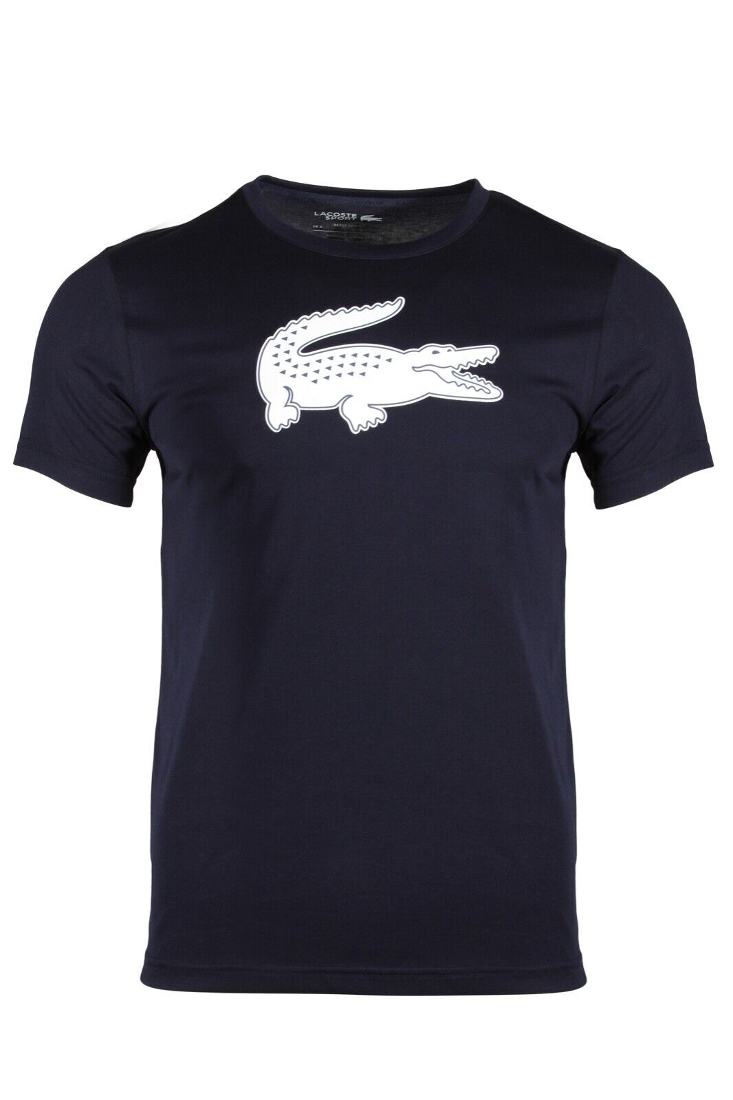 Lacoste SPORT Mens 3D Print Crocodile Jersey T-Shirt in Navy Blue TH2042-51 525