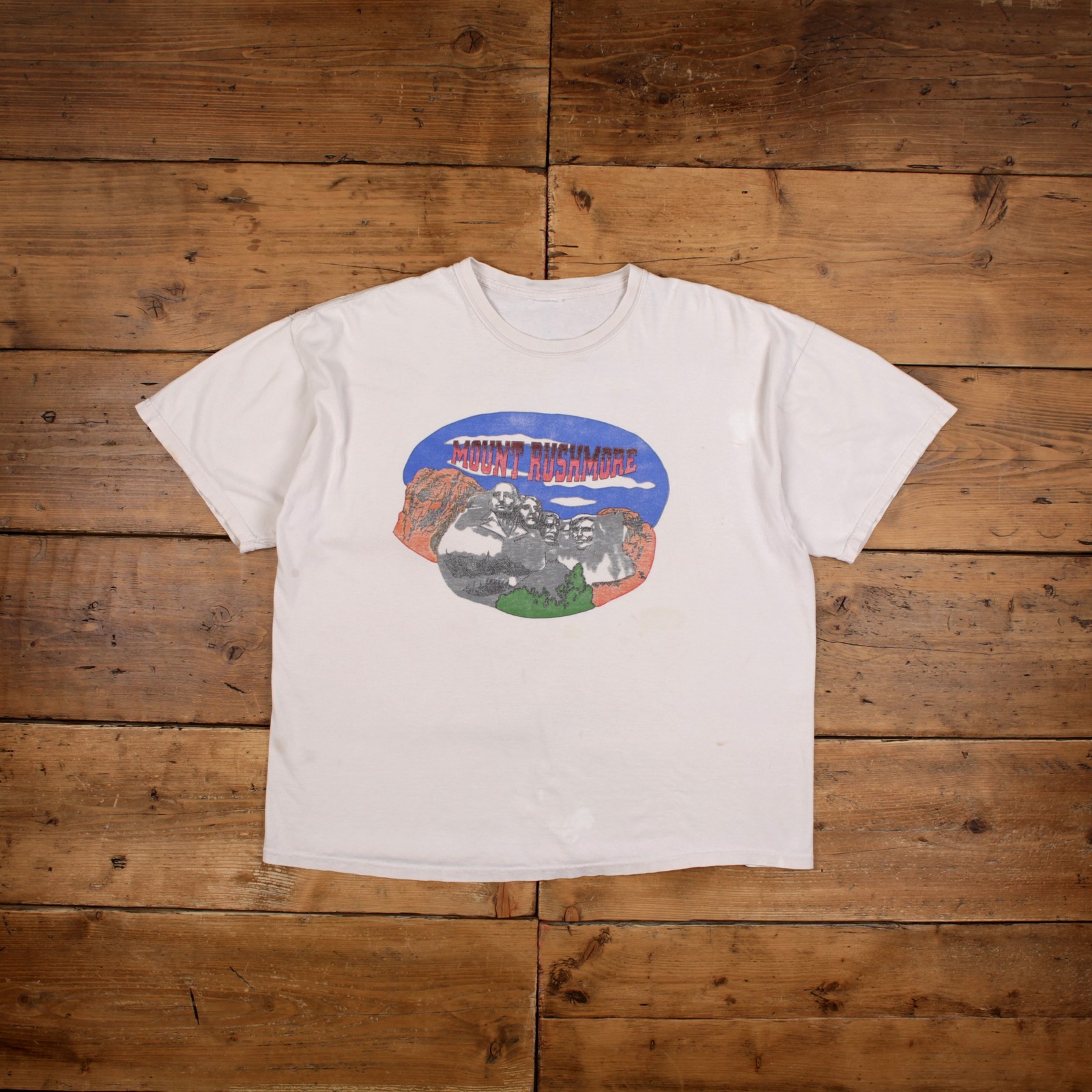 Vintage Mount Rushmore T-Shirt 2XL Mens 00s Graphic Funny Slogan White