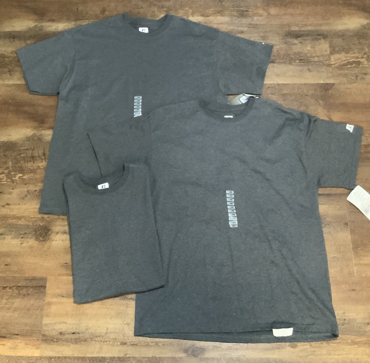Vintage Blank Russell Athletic Gray Shirt Mens XL Tee T-Shirt Lot Of 3 2012