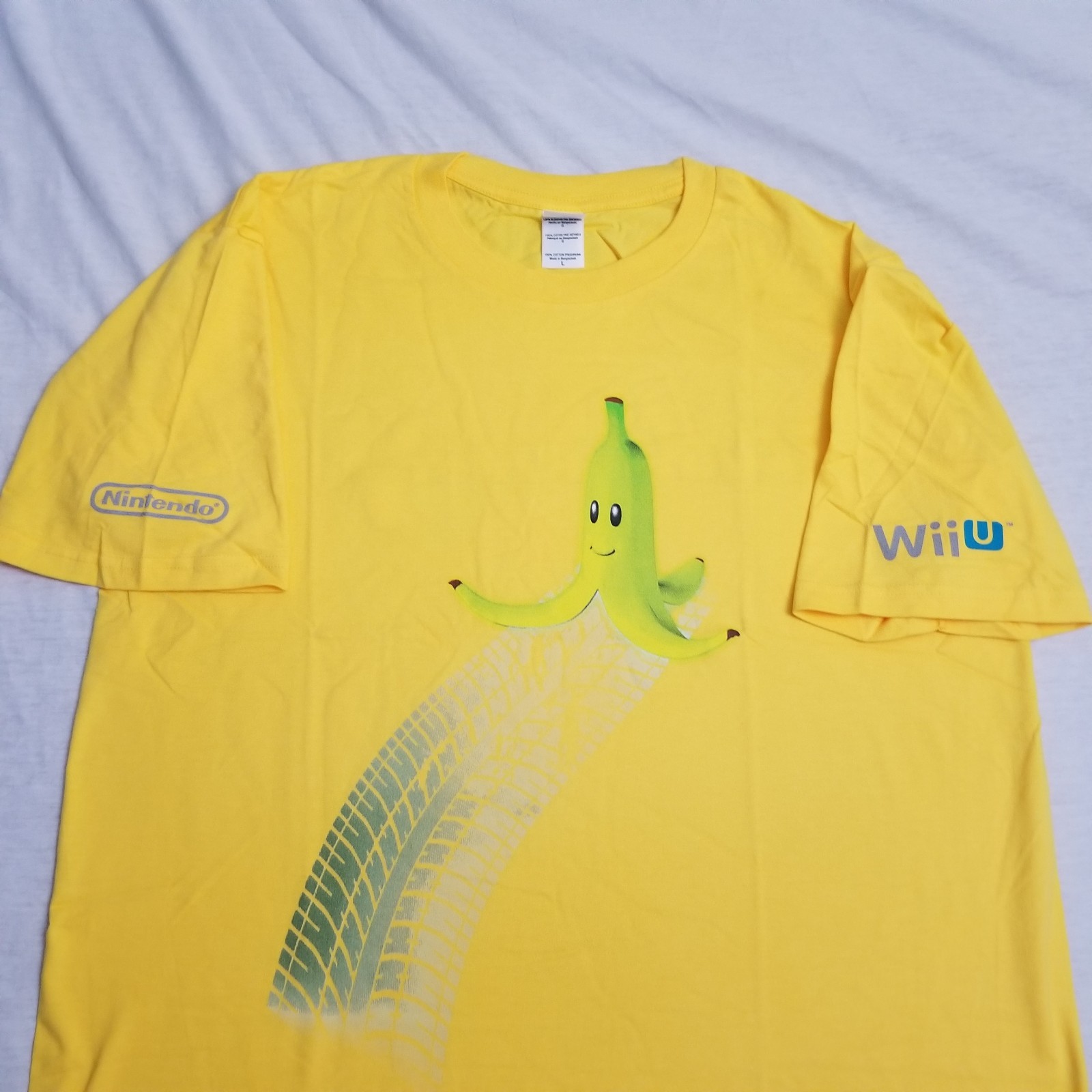 Vintage Mario Kart 8 Banana T Shirt Mens Large Video Game Promo Nintendo Wii U