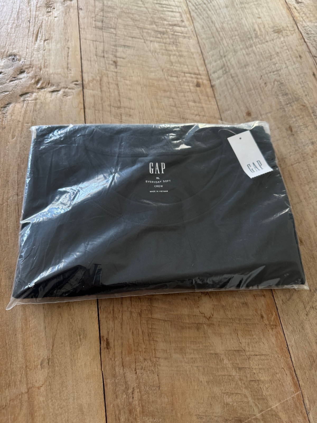 GAP Men’s Plain Black T-Shirt Cotton Crew Neck Short Sleeve Basic Tee XL New