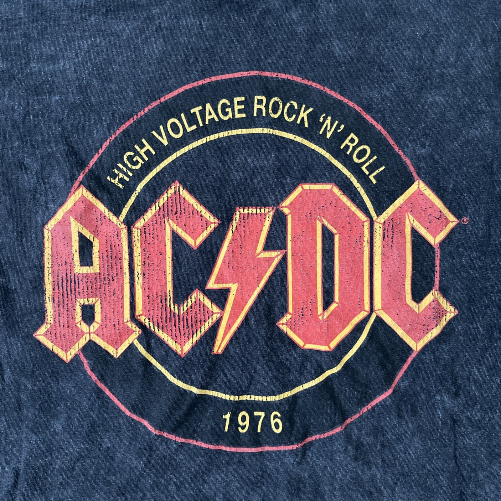AC/DC High Voltage Tour T Shirt Mens M Black Short Sleeve