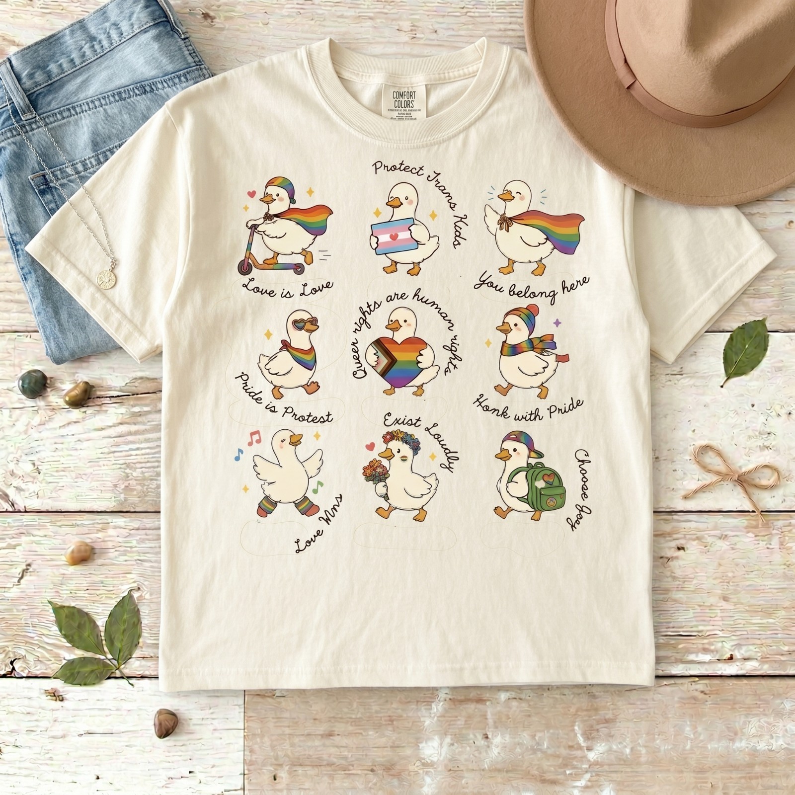 Silly Goose LGBTQ Subtle Message Pride Shirt, Proud Geese Ally shirt