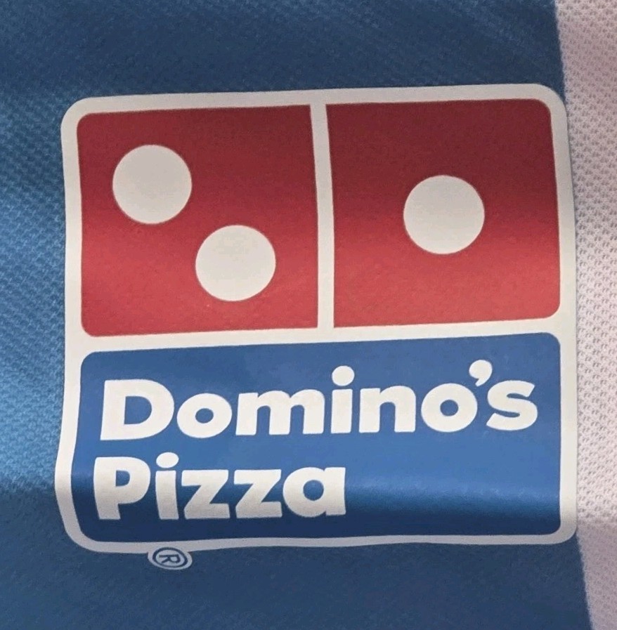 Domino’s Pizza Employee Red White Blue Work Shirt Size GG