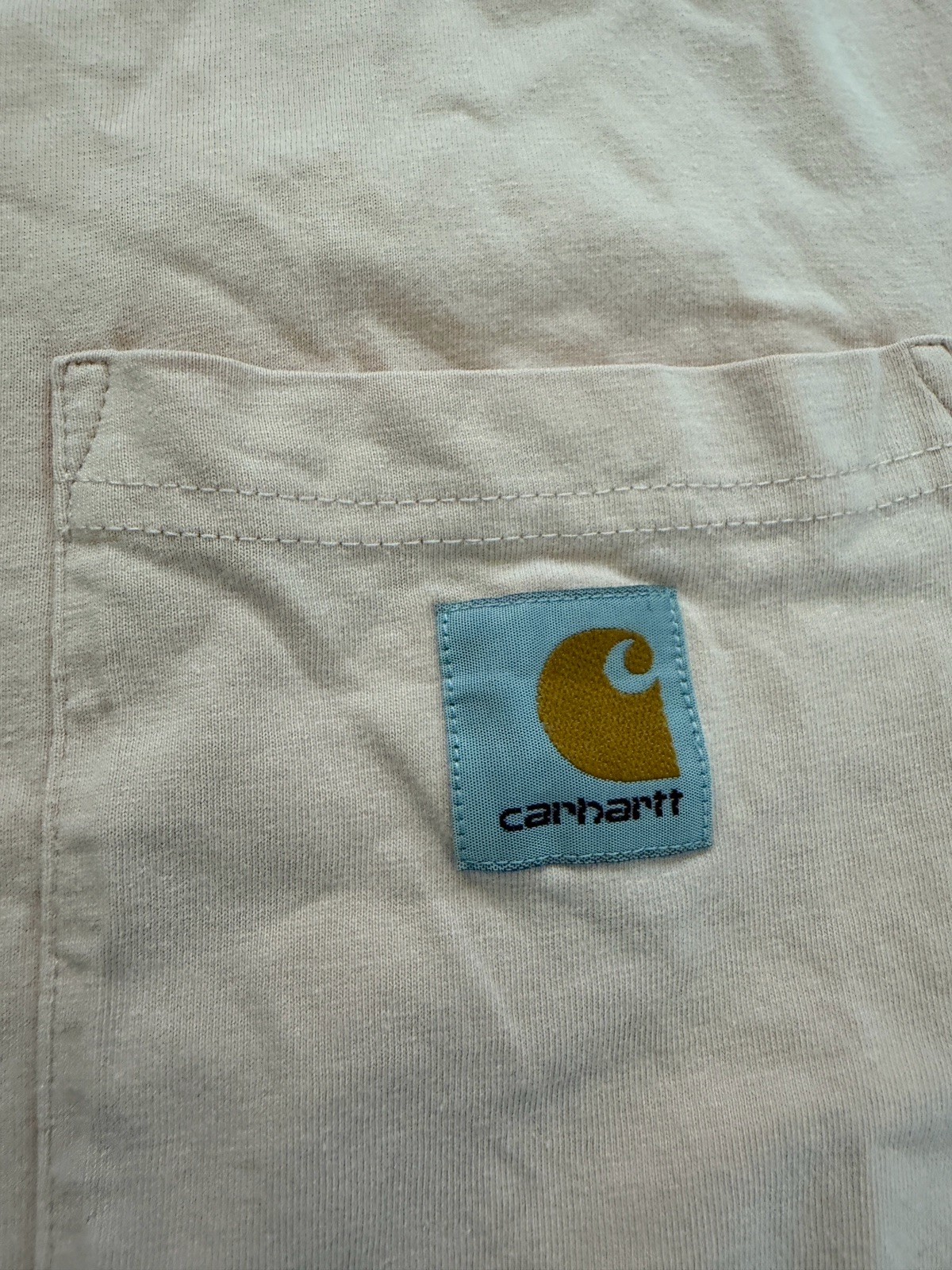 Carhartt Men’s Pink Solid Pocket Logo Short Sleeve Crew Neck T-Shirt Size XL