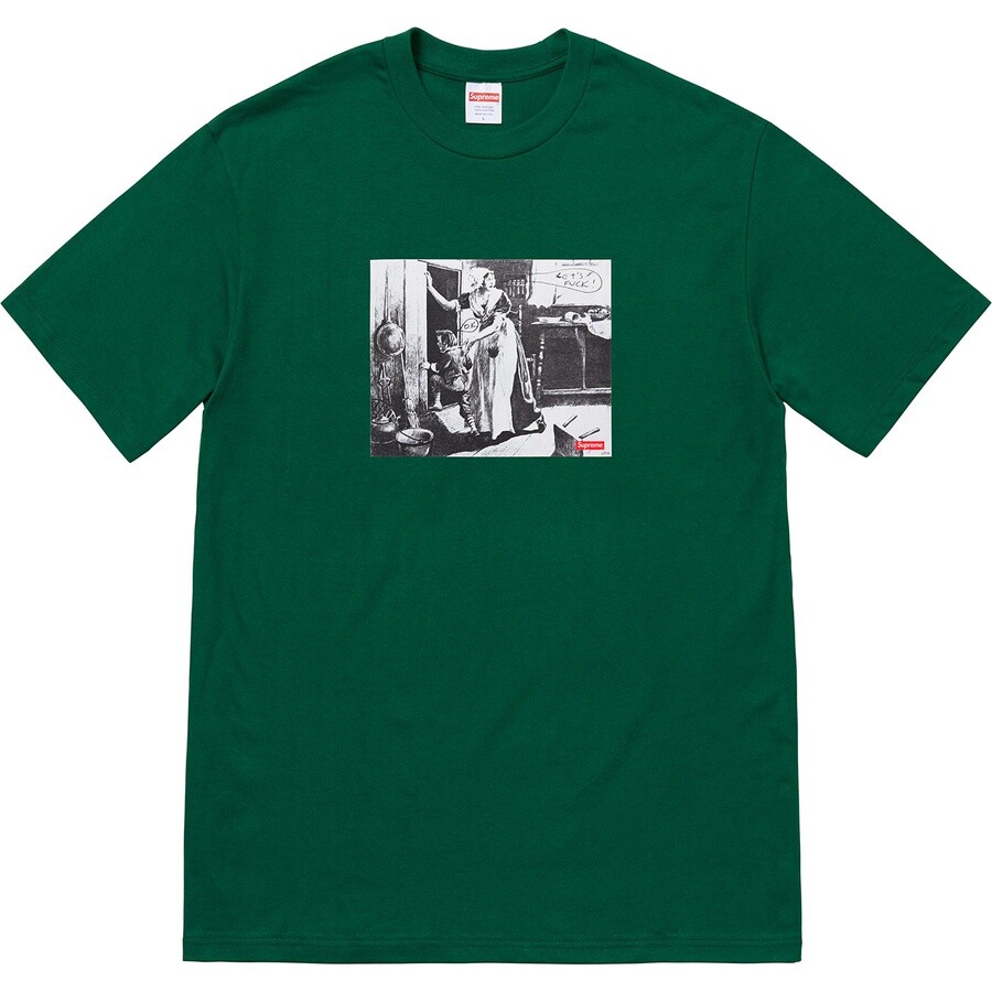 Supreme Mike Kelley Hiding From Indians Tee Black Orange Green F/W 18