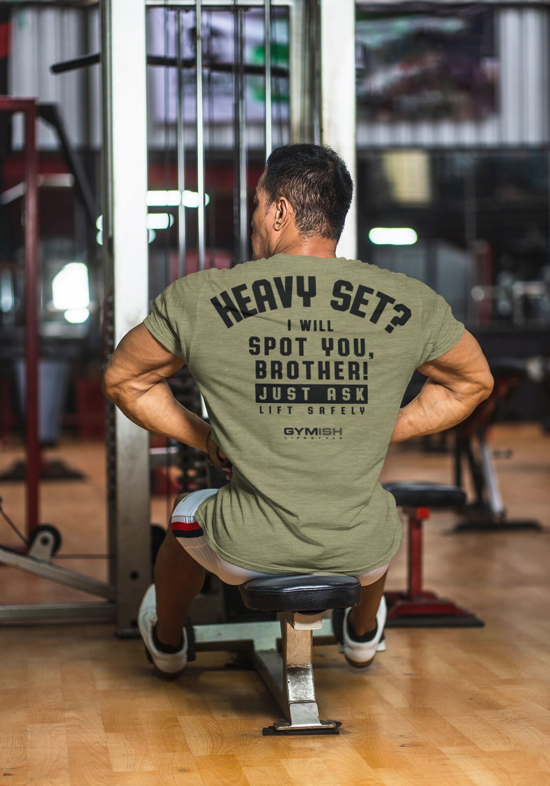 043. Spotter Funny Workout Gym T-Shirt for Men