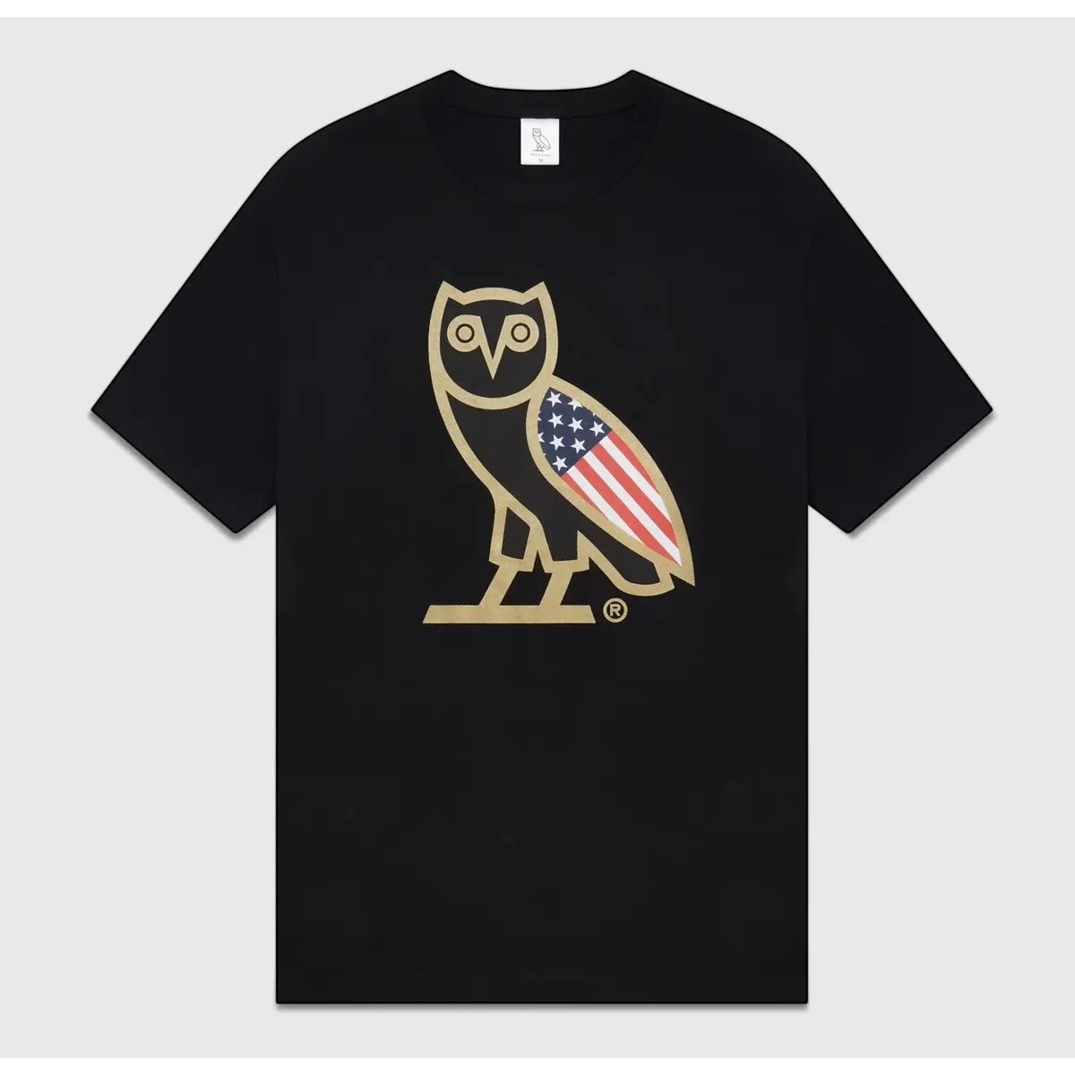 OVO OG Owl USA American Flag T-shirt Size Medium RARE Drake EUC October Very Own