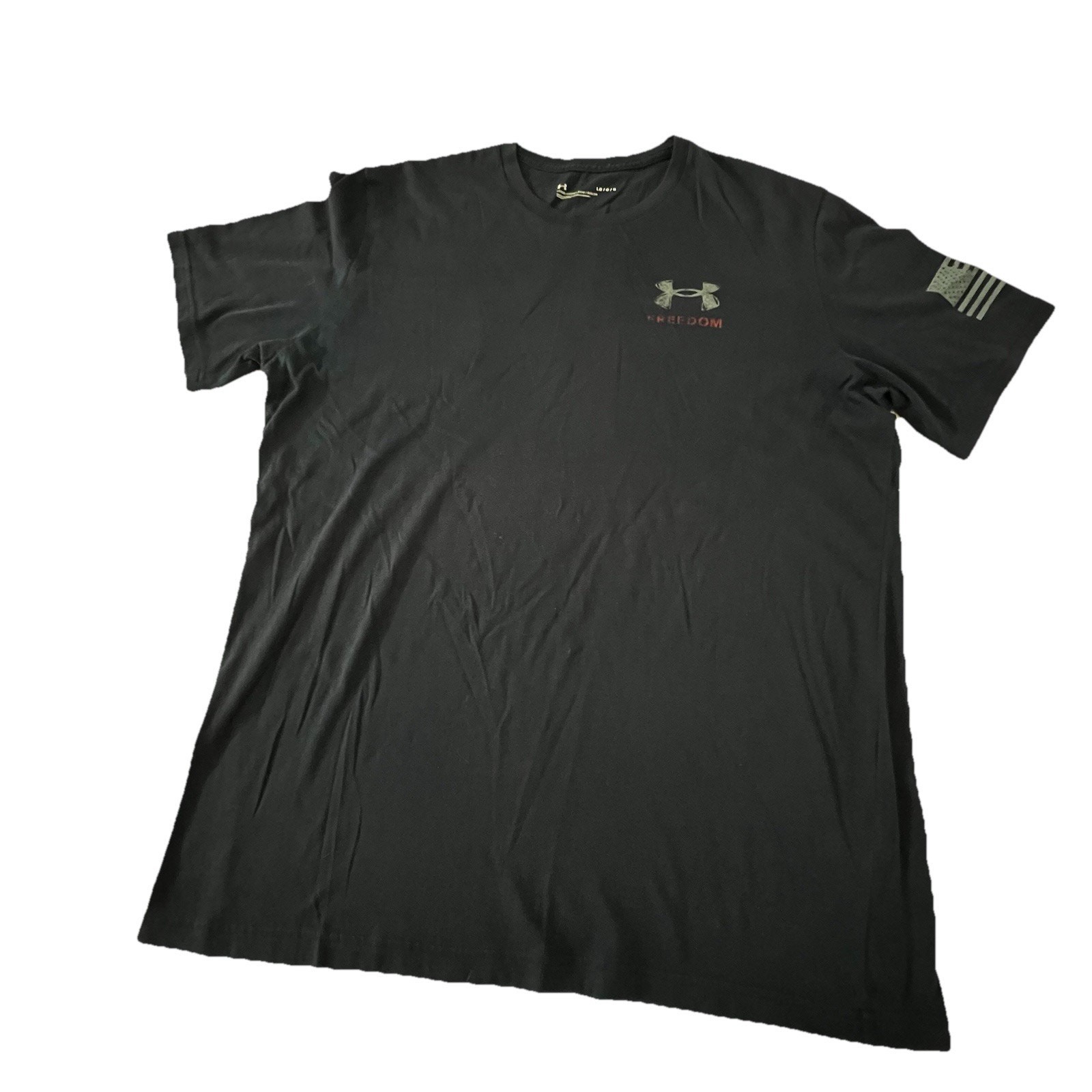 Under Armour UA Freedom Eagle T-Shirt Men’s Size Large Navy Blue