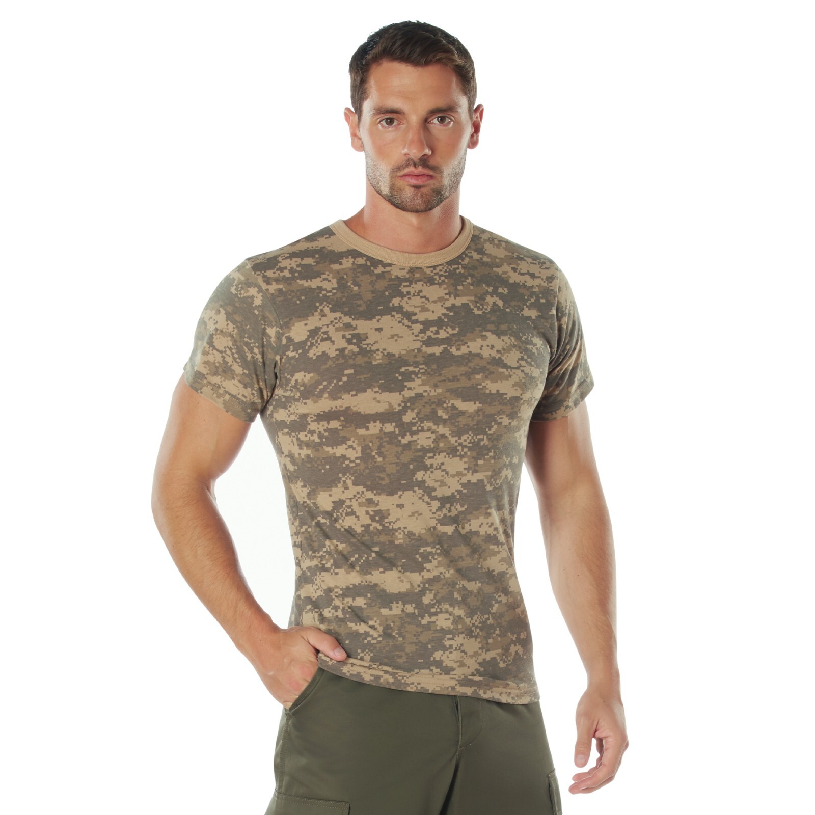 Rothco Men’s ACU Digital Camo Short Sleeve T-Shirt