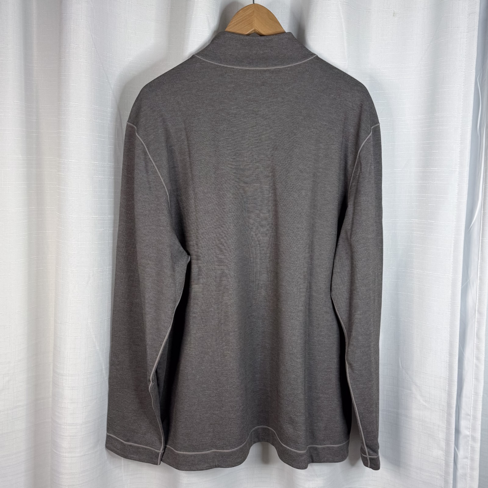 JOHNSTON & MURPHY XC4 Reversible 1/4 Zip Extreme Comfort Brown Tan Men’s XXL
