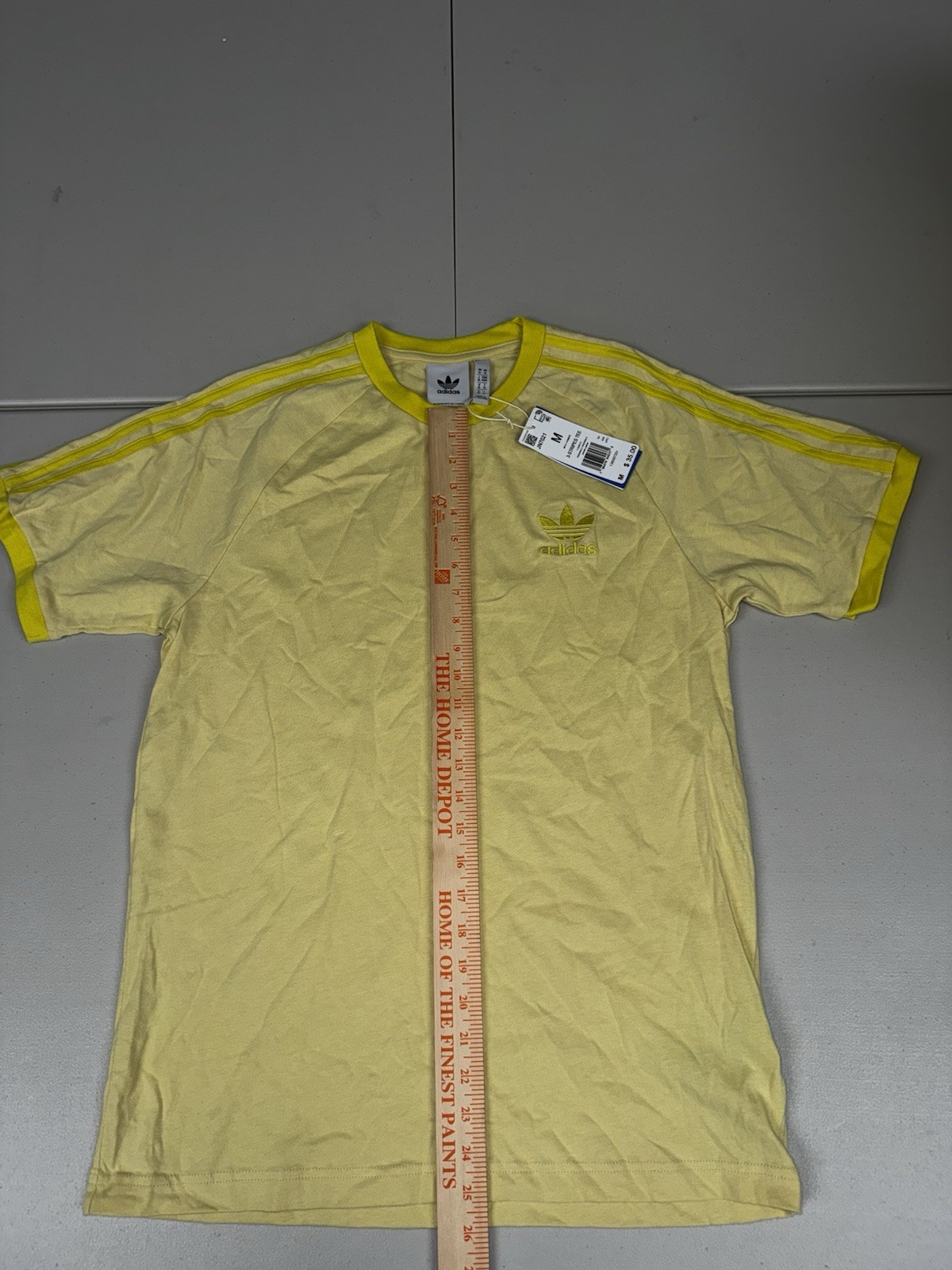 ADIDAS 3-Stripes California Tee Originals Powder Yellow JN7021 Pick Size NWT