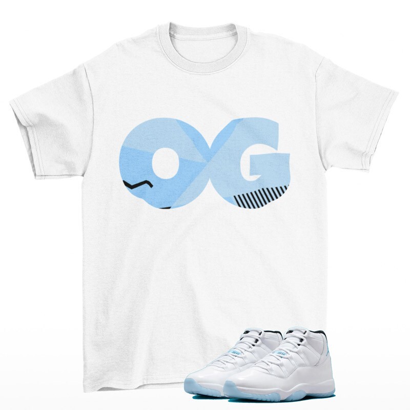 OG Legend Blue Shirt White to Match Jordan 11 Retro Legend Blue CT8012-104