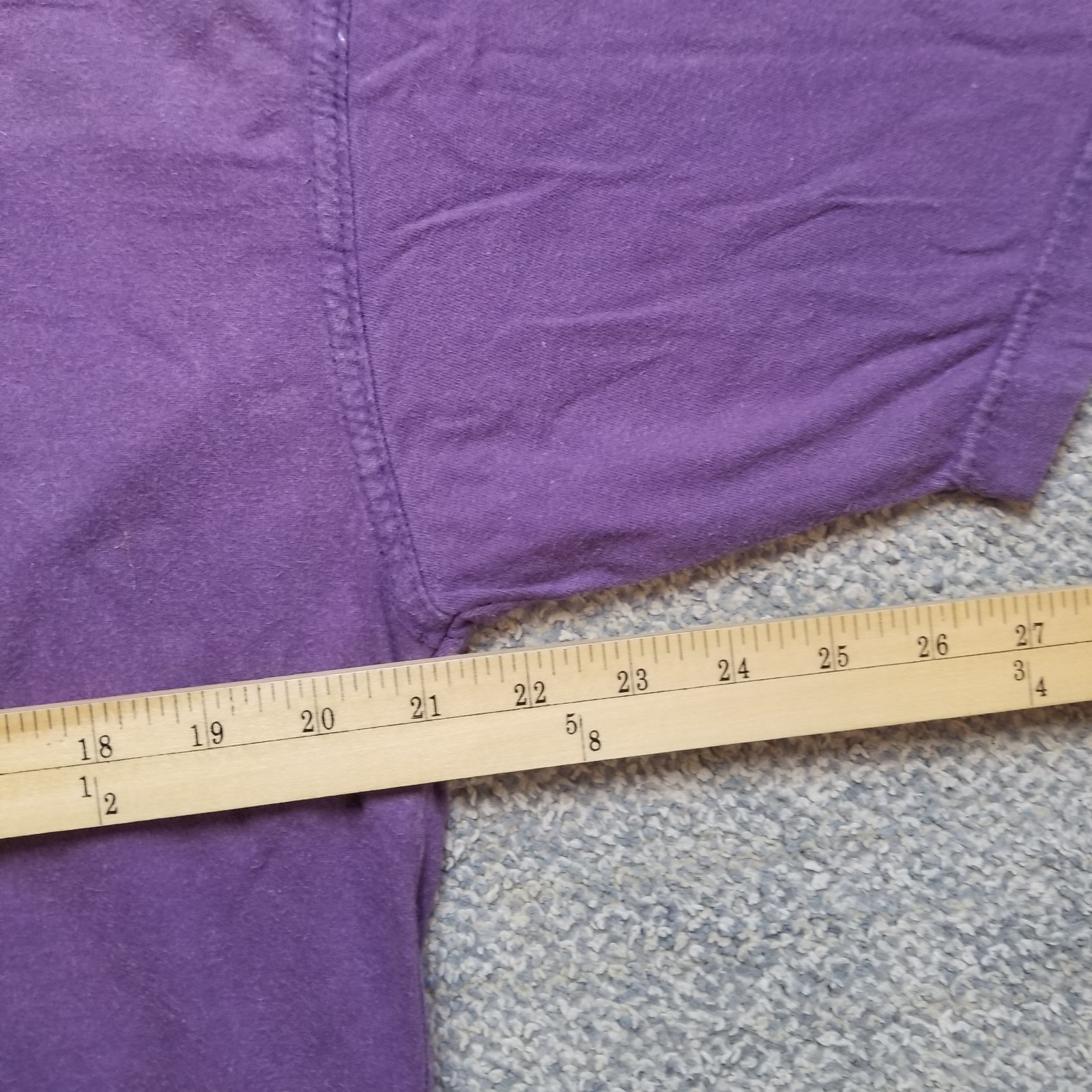 Vintage Levi Strauss Shirt Mens Medium Embroidered Logo Purple