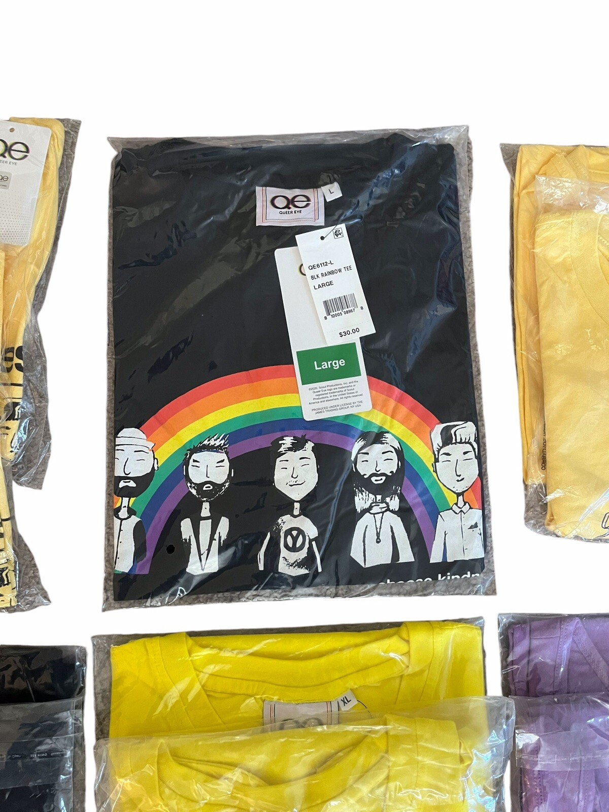 Huge Lot of (19) Queer Eye TV Show Shirts (T-Shirts & Tank Tops) Mostly L & XL
