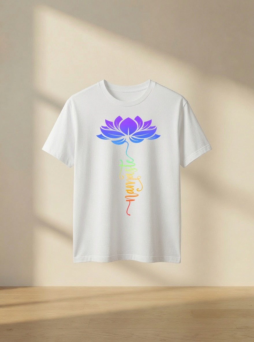 Namaste Lotus Flower Meditation Yoga Zen Boho Spiritual Lover Shirt