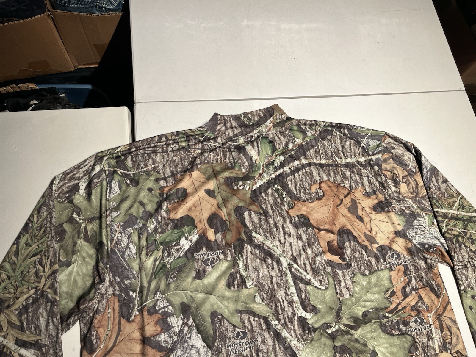 Ol Tom hirt Men’s XL Mossy Oak Turkey Gear Camo Hunting Performance Polyester