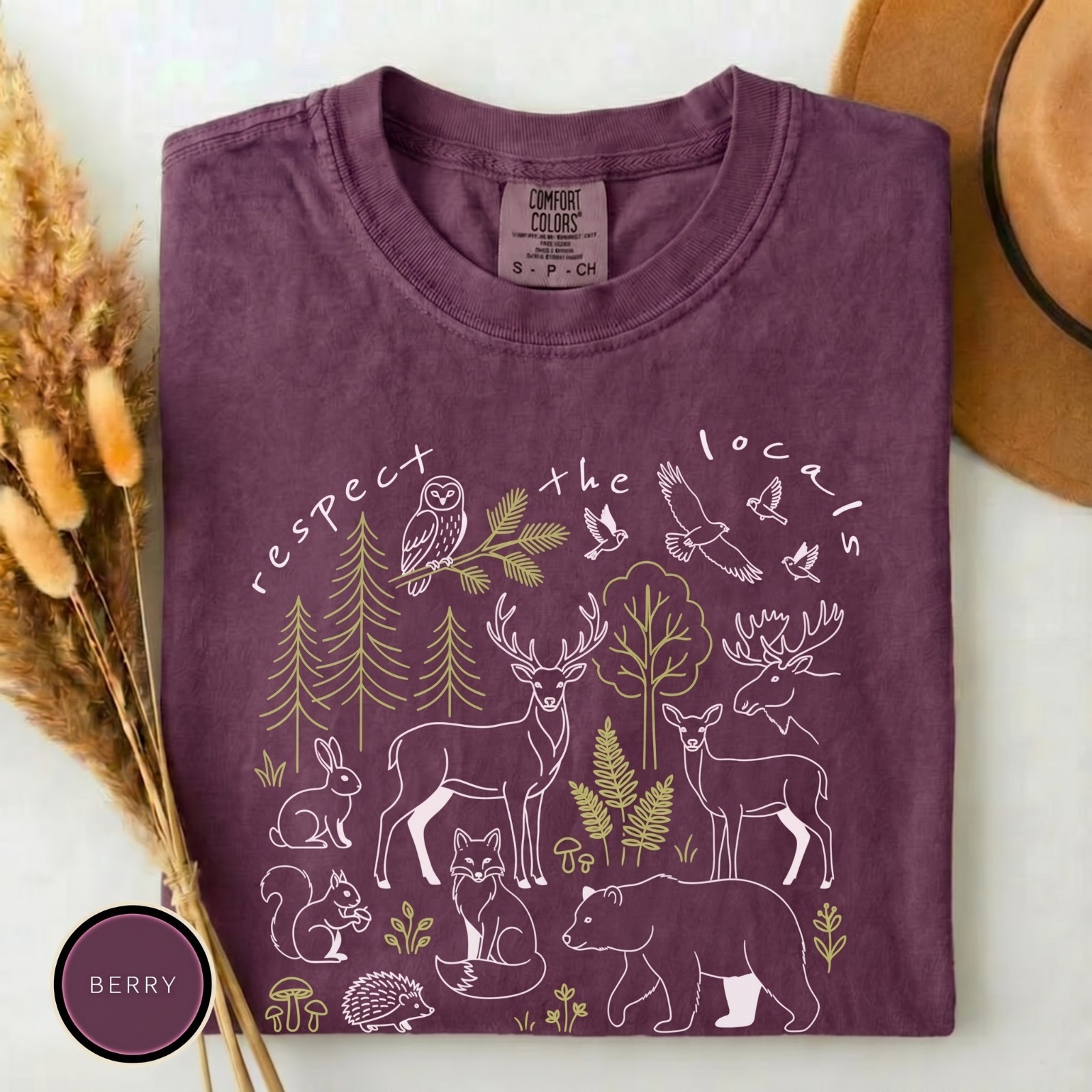 Comfort Colors Respect The Locals Shirt, National Park Tee, Camping T-Shirt
