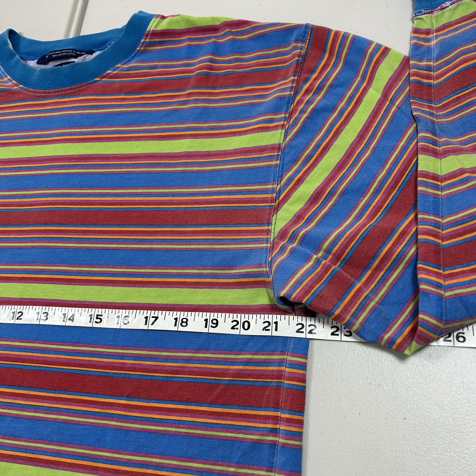 Vintage 90s Tommy Hilfiger Long Sleeve Striped Shirt Colorful Men’s Size Large