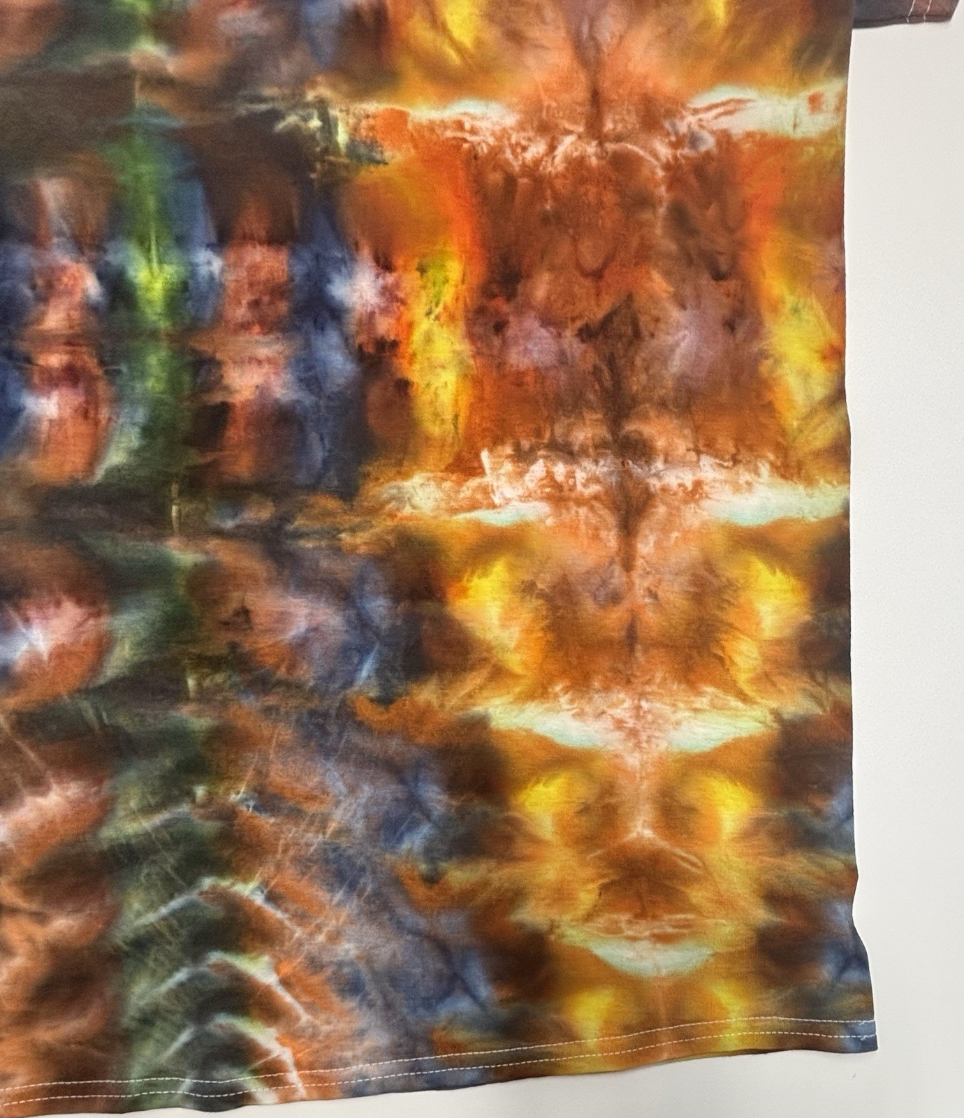 Handmade Ice Tie Dye Adult T-Shirt Unisex Size XL Multicolored Gildan Tee NEW