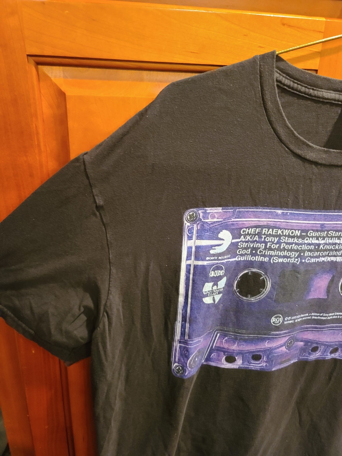 Vtg Rare Wu Tang Clan Chef Raekwon Purple Tape Cuban Linx HipHop Rap T-shirt 2XL