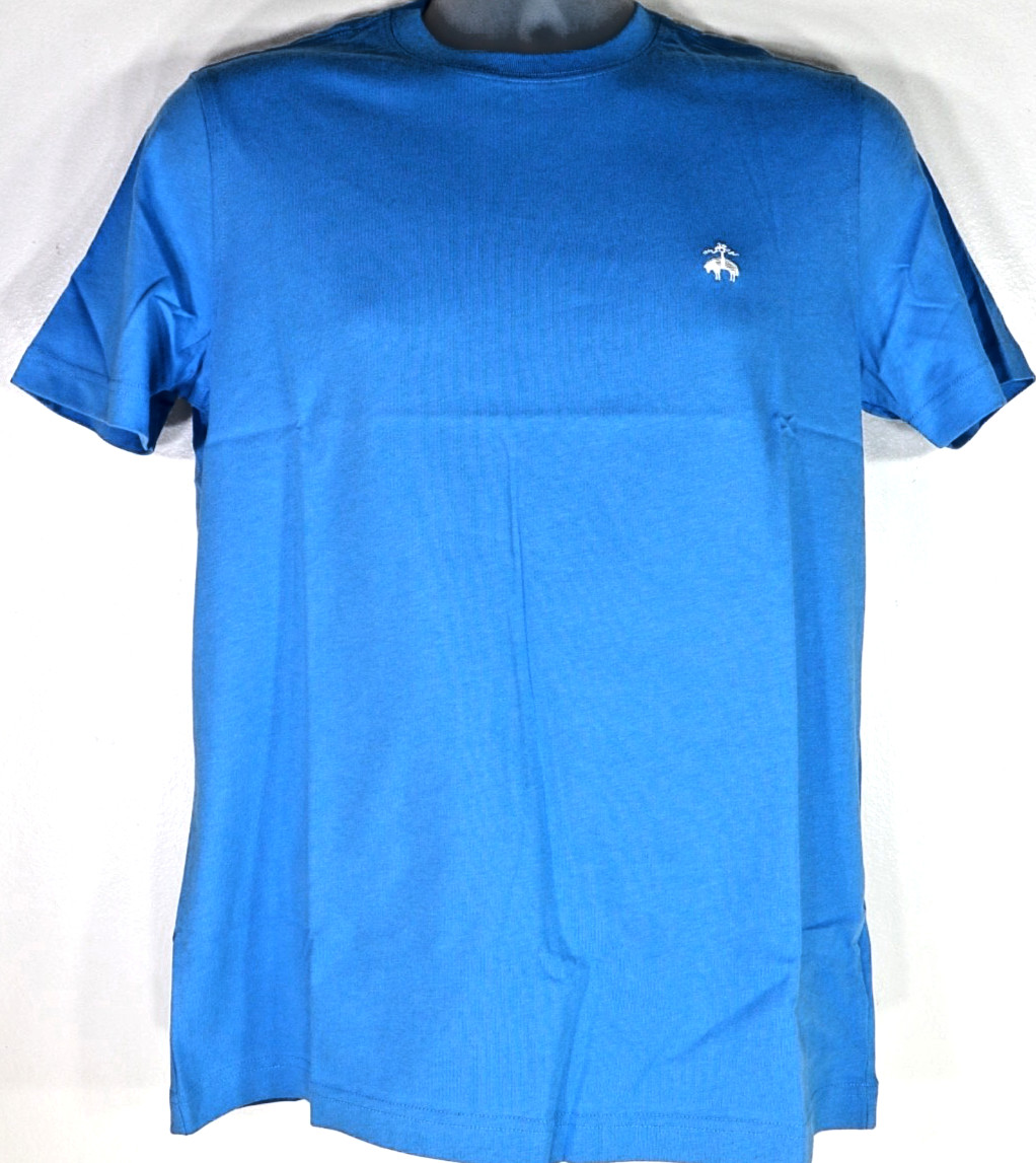 Brooks Brothers Men’s Cotton Crewneck Logo T-Shirts Short Sleeve S,M,L,XL,XXL