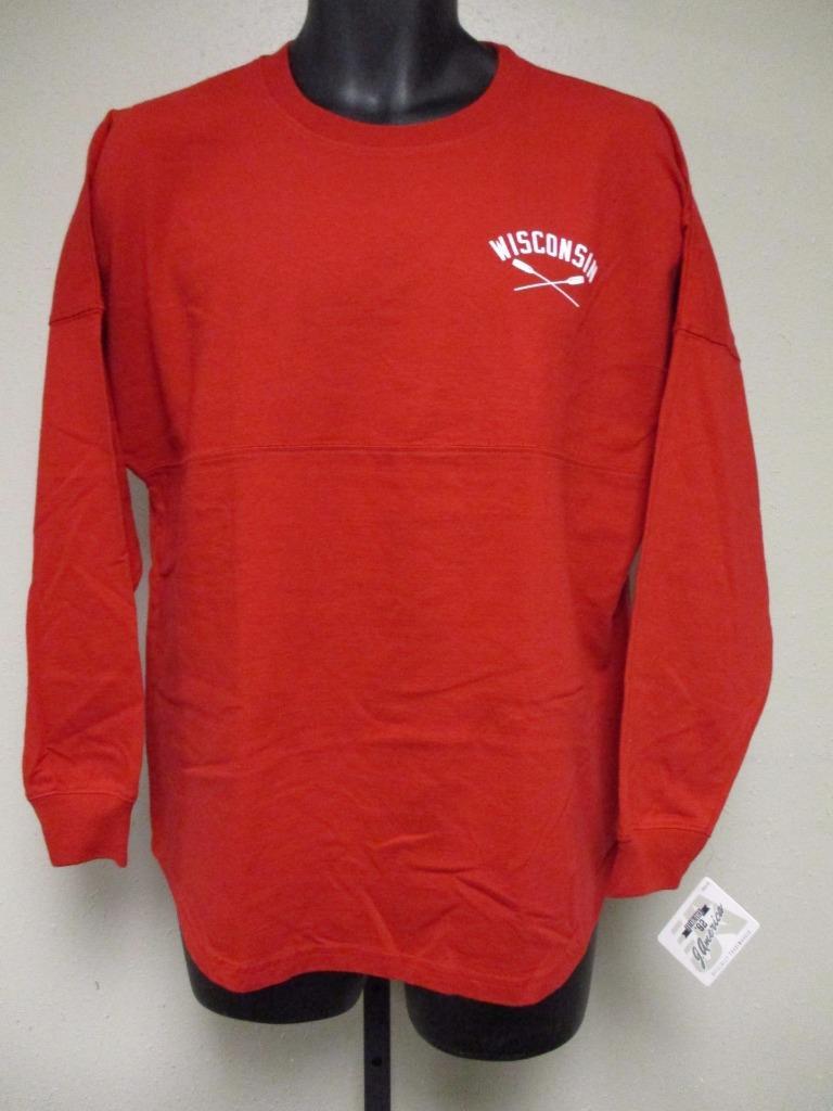 NEW Wisconsin Adult Mens Sizes XS-S-M-L-XL Graphic Boat Long Sleeve Shirt