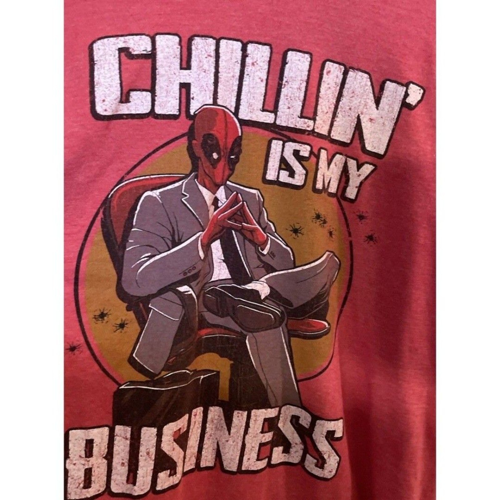 Marvel T-shirt. Chillin’ is my business’ Size Large