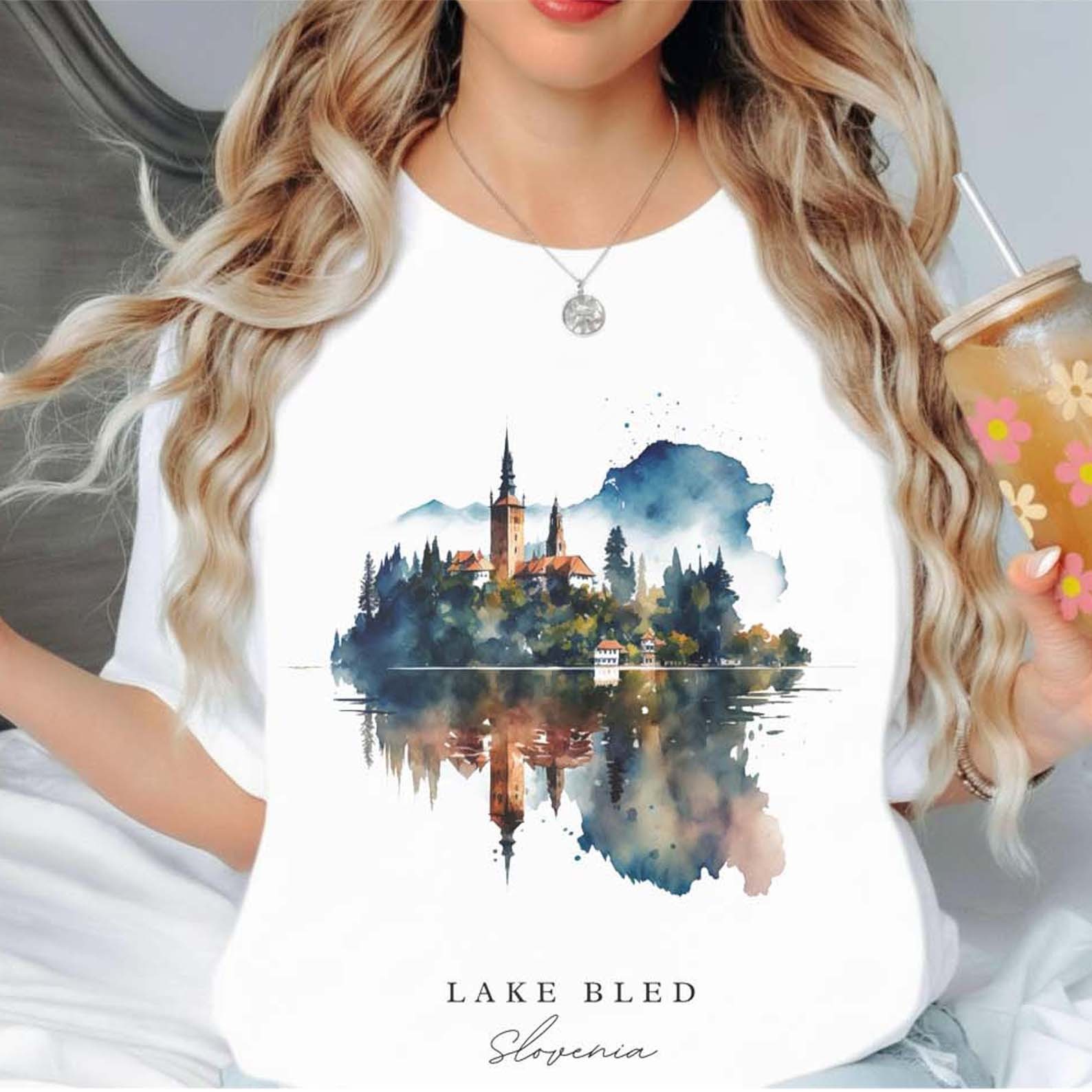 Lake Bled Slovenia Unisex Shirt Travel Gift Slovenia Trip Lover Souvenir Tee