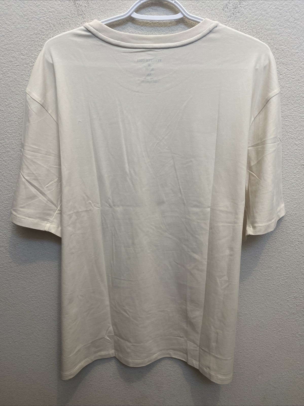 Kenneth Cole Active Men T-Shirt 2XL Off White Short Sleeve Crew Neck Tee NWT