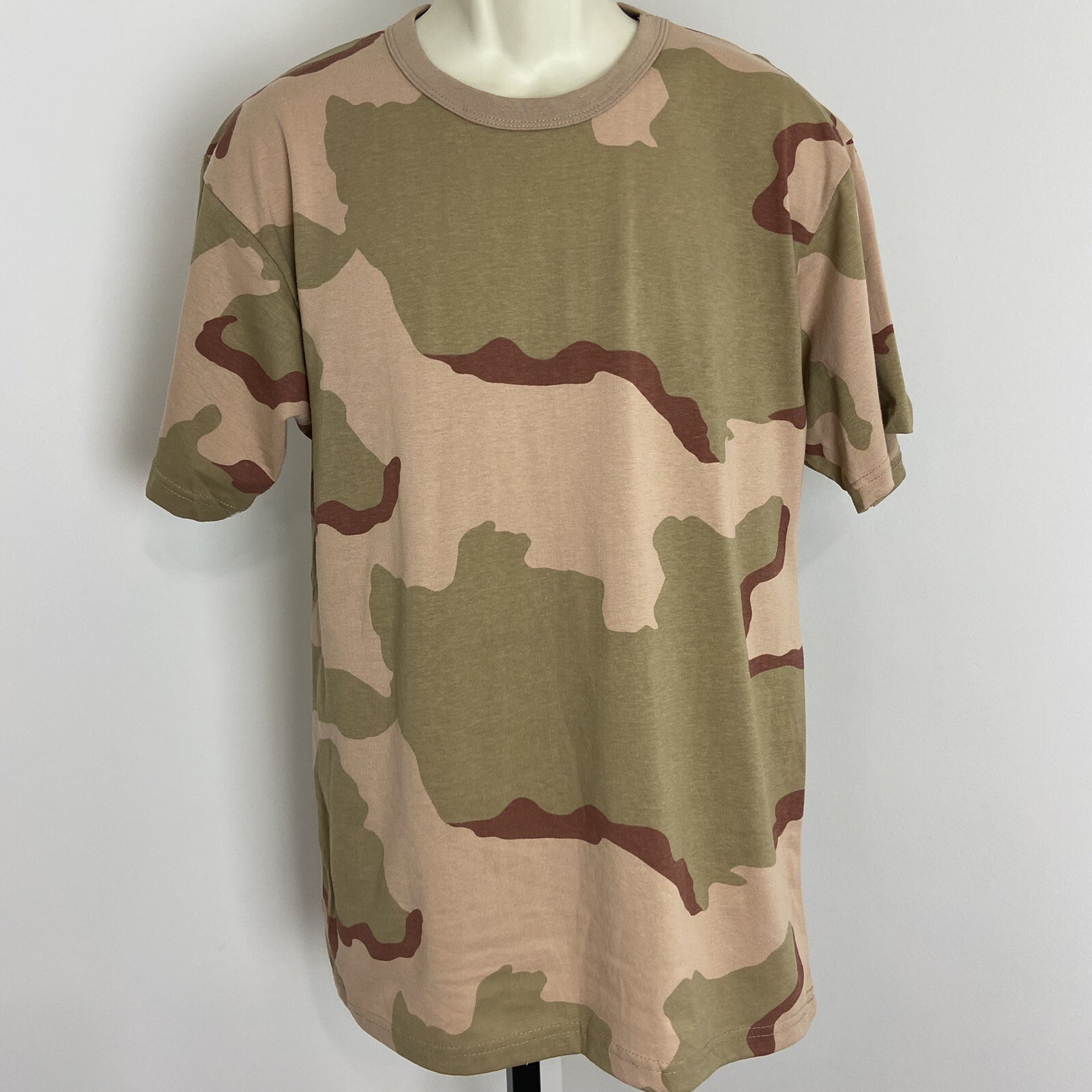Rothco Mens Tri-Color Desert Camo Tactical Military Short Sleeve T-Shirt Size L