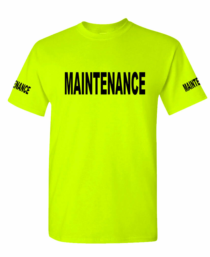 Maintenance – city construction safety high visibility Tee T shirt