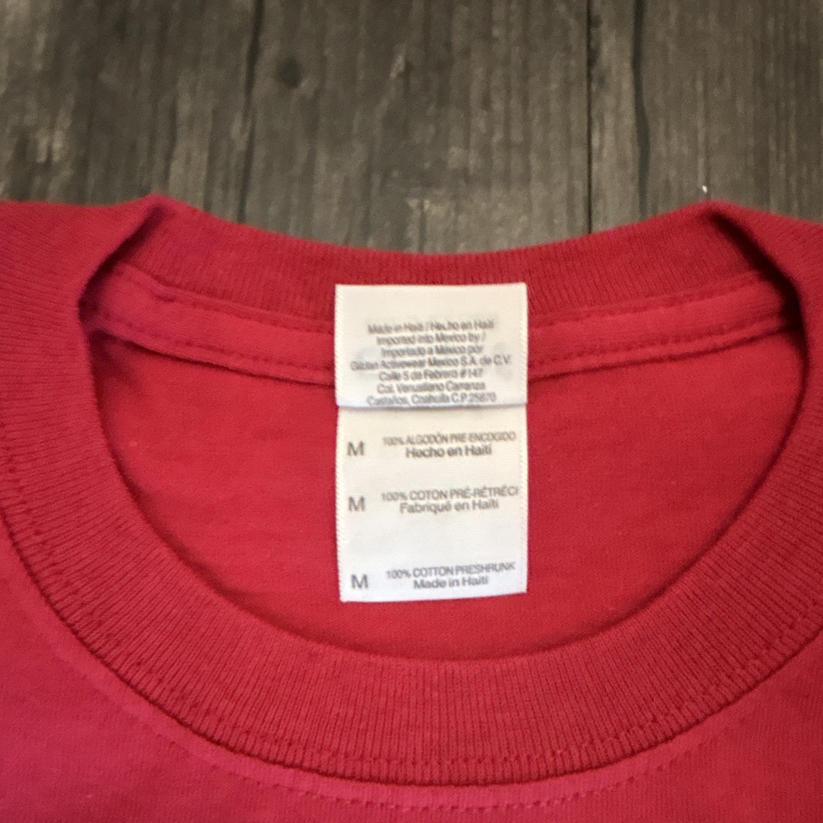 HP Hewlett Packar Red Double-Sided Graphic Logo Cotton Crew Neck T-Shirt Size M