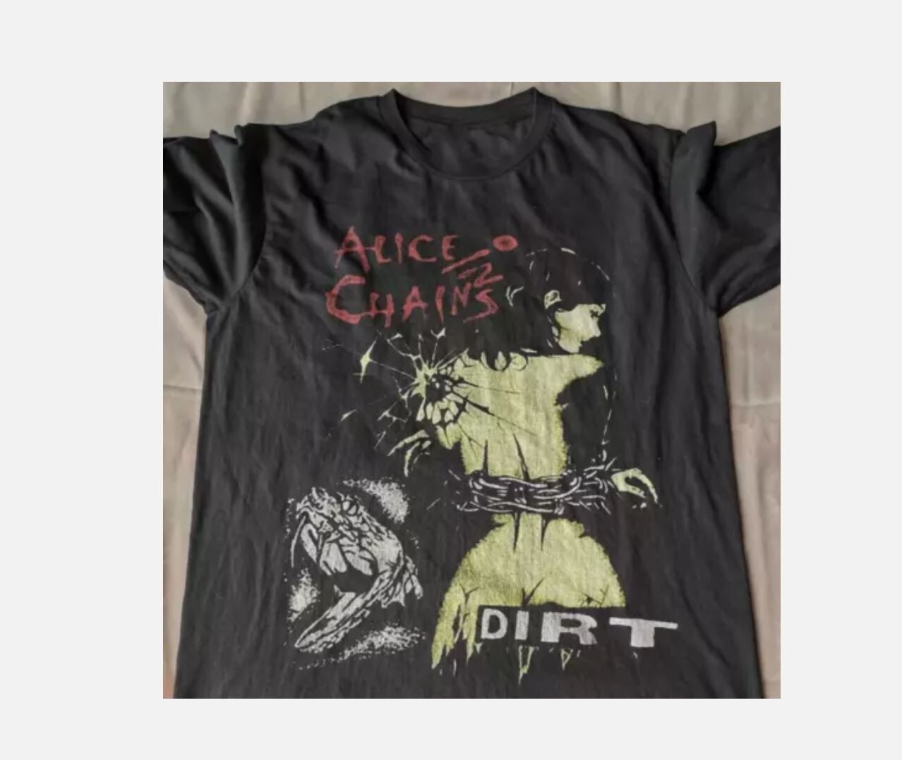 Alice In Chains Dirt Album Tour Cotton T Shirt S-5XL Short Sleeve Men