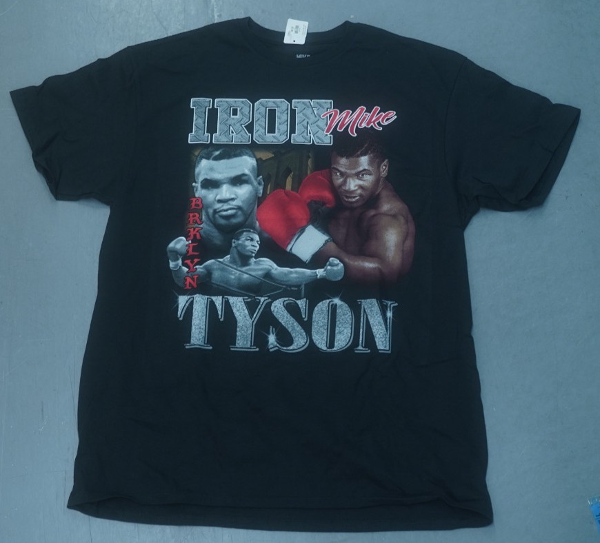 IRON MIKE TYSON BROOKLYN GRAPHIC T-SHIRT BLACK SIZE LARGE NEW WITH TAGS