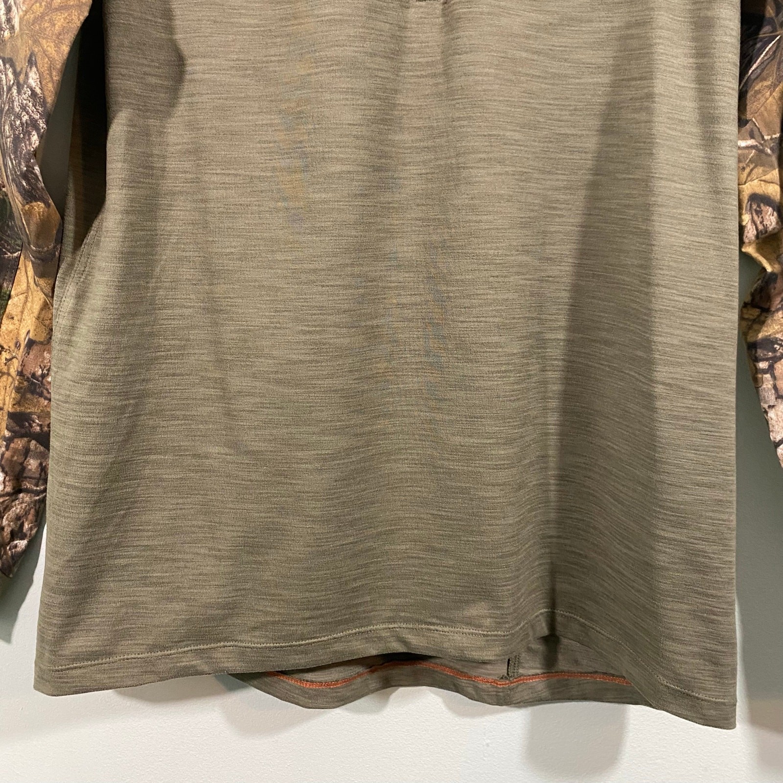 5.11 Tactical Men Realtree Camouflage Rapid Response Quarter-Zip Shirt Size S