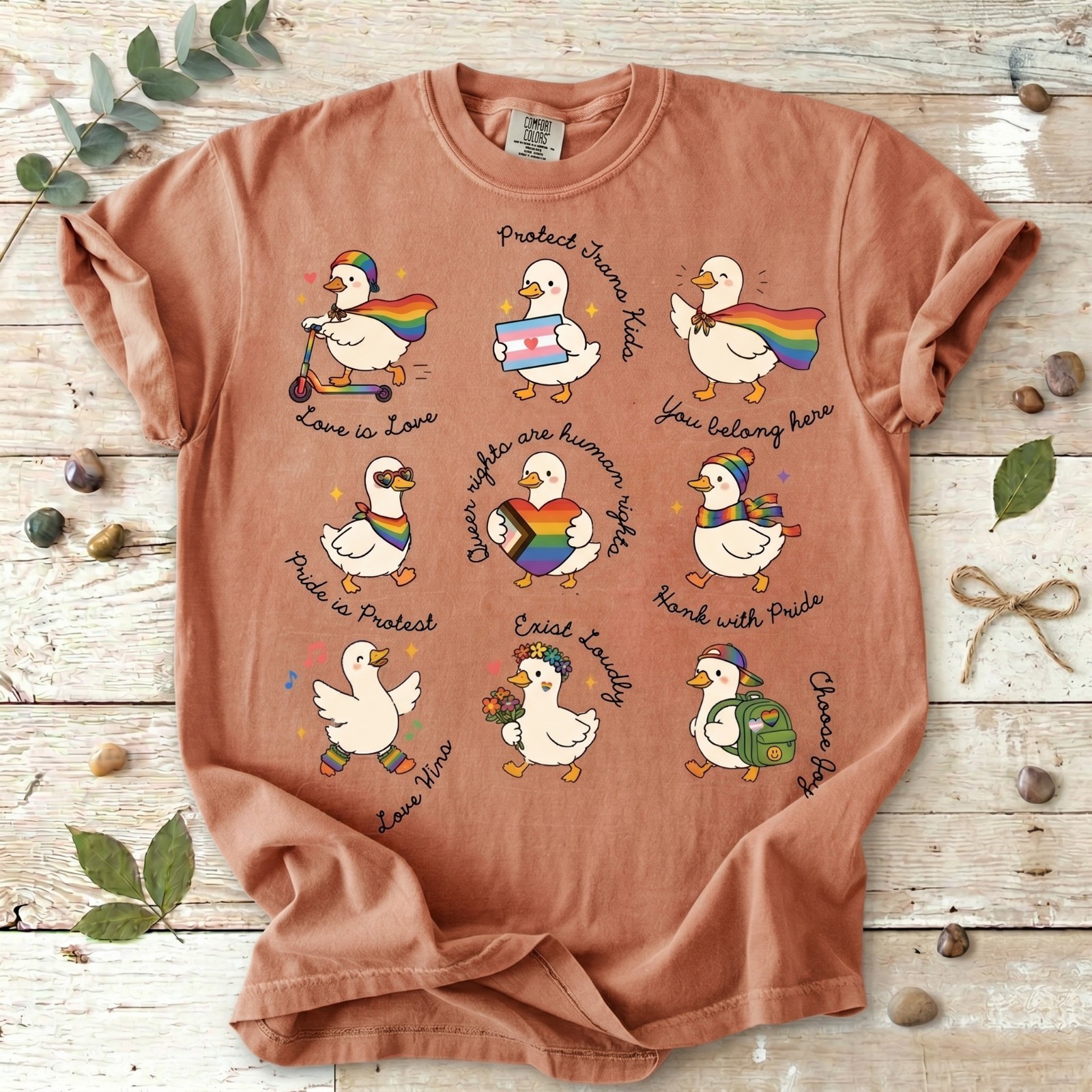 Silly Goose LGBTQ Subtle Message Pride Shirt, Proud Geese Ally shirt