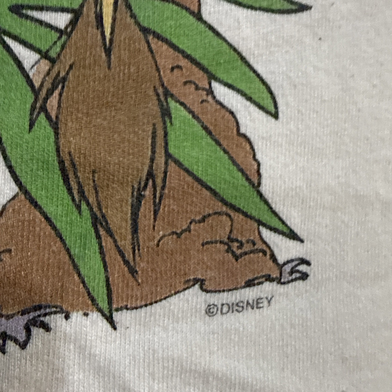 Vintage 90s Disney The Lion King Promo Simba T-shirt Single Stitch Sz XL Chopped